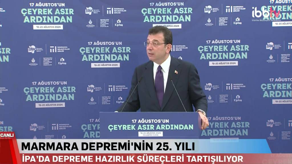 İmamoğlu, Marmara Depremi'ni Anma Etkinliğinde Bir Araya Geldi