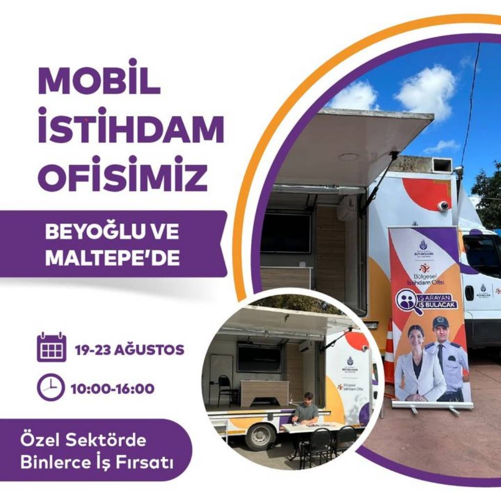 İstanbul'da Mobil İstihdam Ofisi Beyoğlu ve Maltepe'de İş Arayanlarla Buluşuyor!