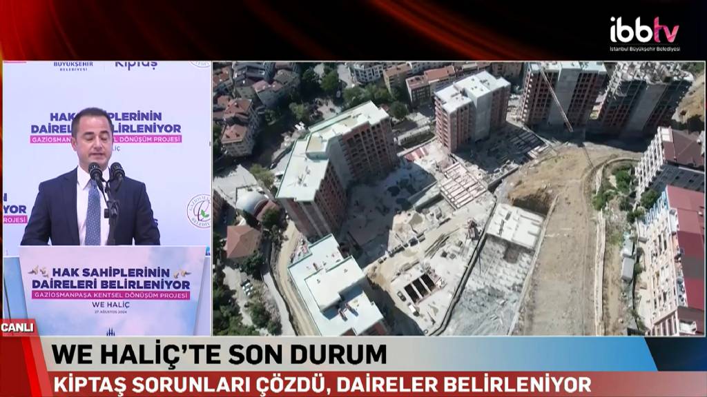 İstanbul Büyükşehir Belediyesi'nden Kentsel Dönüşüm Müjdesi: We Haliç Projesi'nde Kura Heyecanı