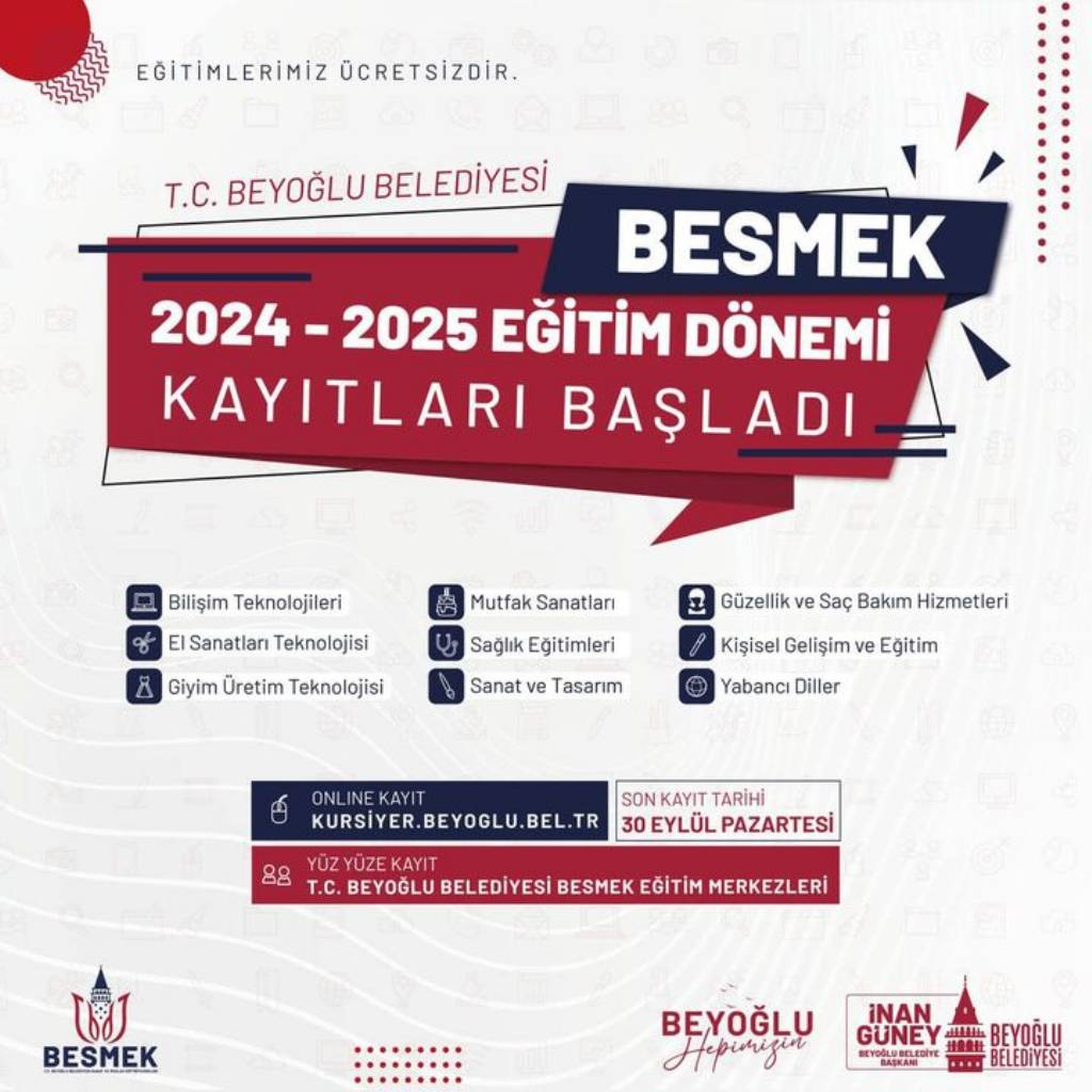 Beyoğlu Belediyesi'nden Yeni Eğitim Dönemi Başlıyor!