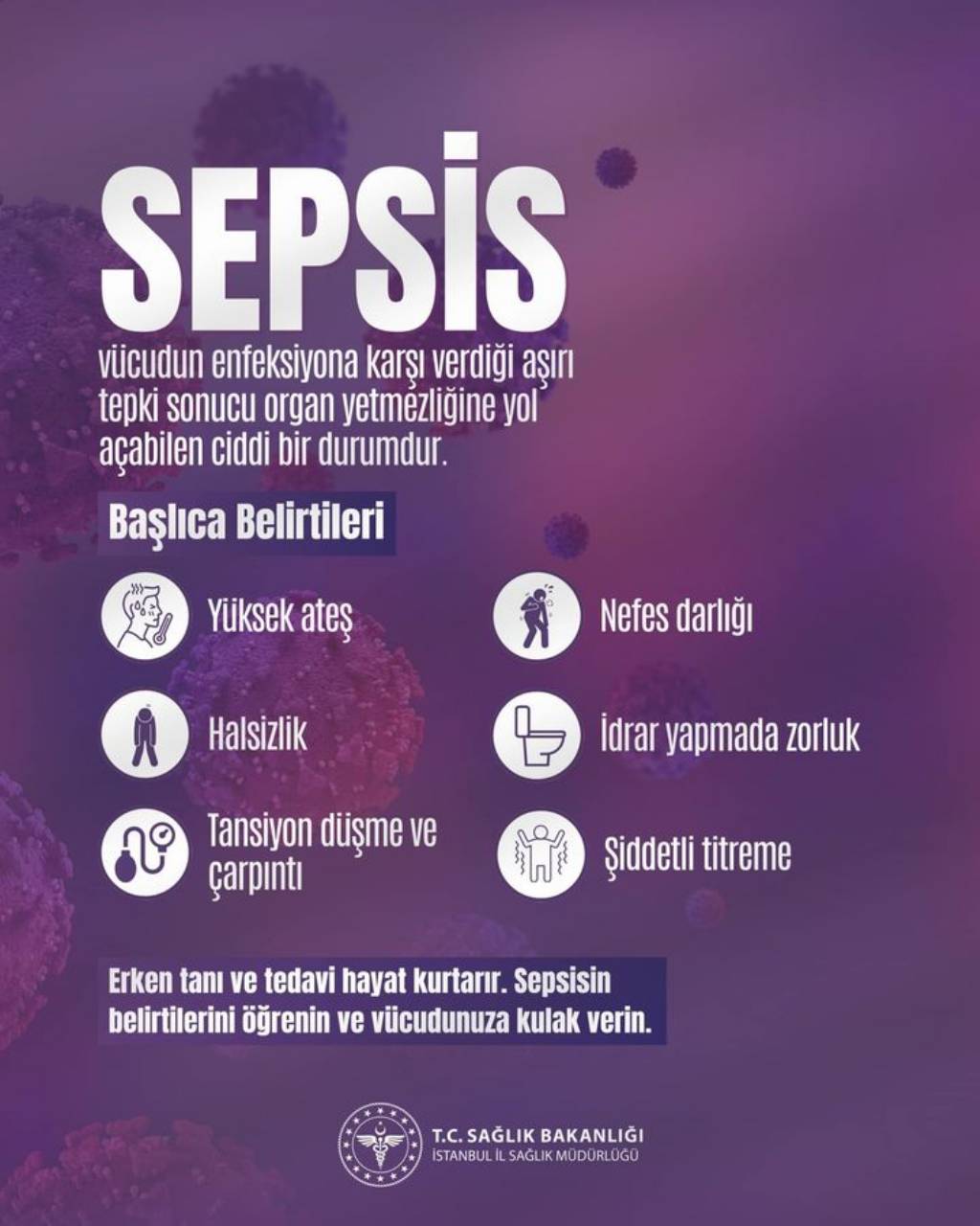 Dünya Sepsis Günü'nde İstanbul İl Sağlık Müdürlüğü'nden Önemli Uyarı