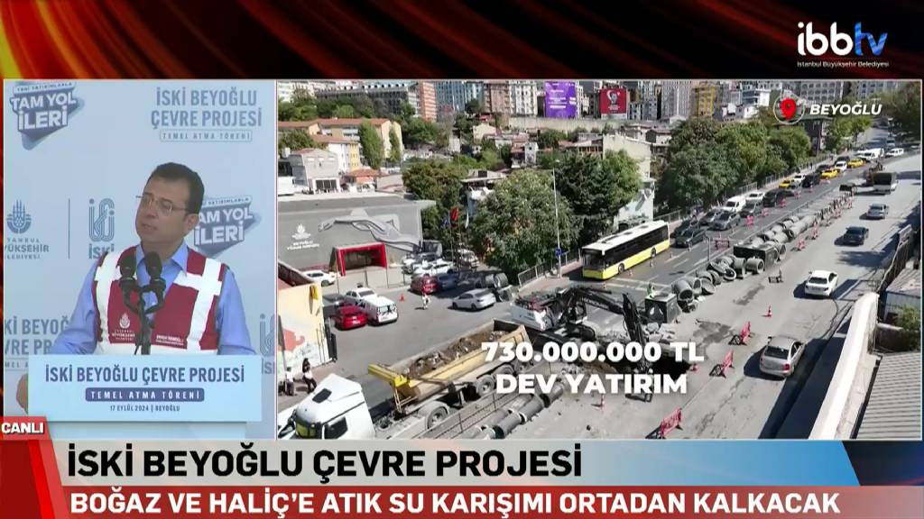 İstanbul Büyükşehir Belediyesi'nden Beyoğlu'na Su Baskınlarına Karşı Altyapı Projesi