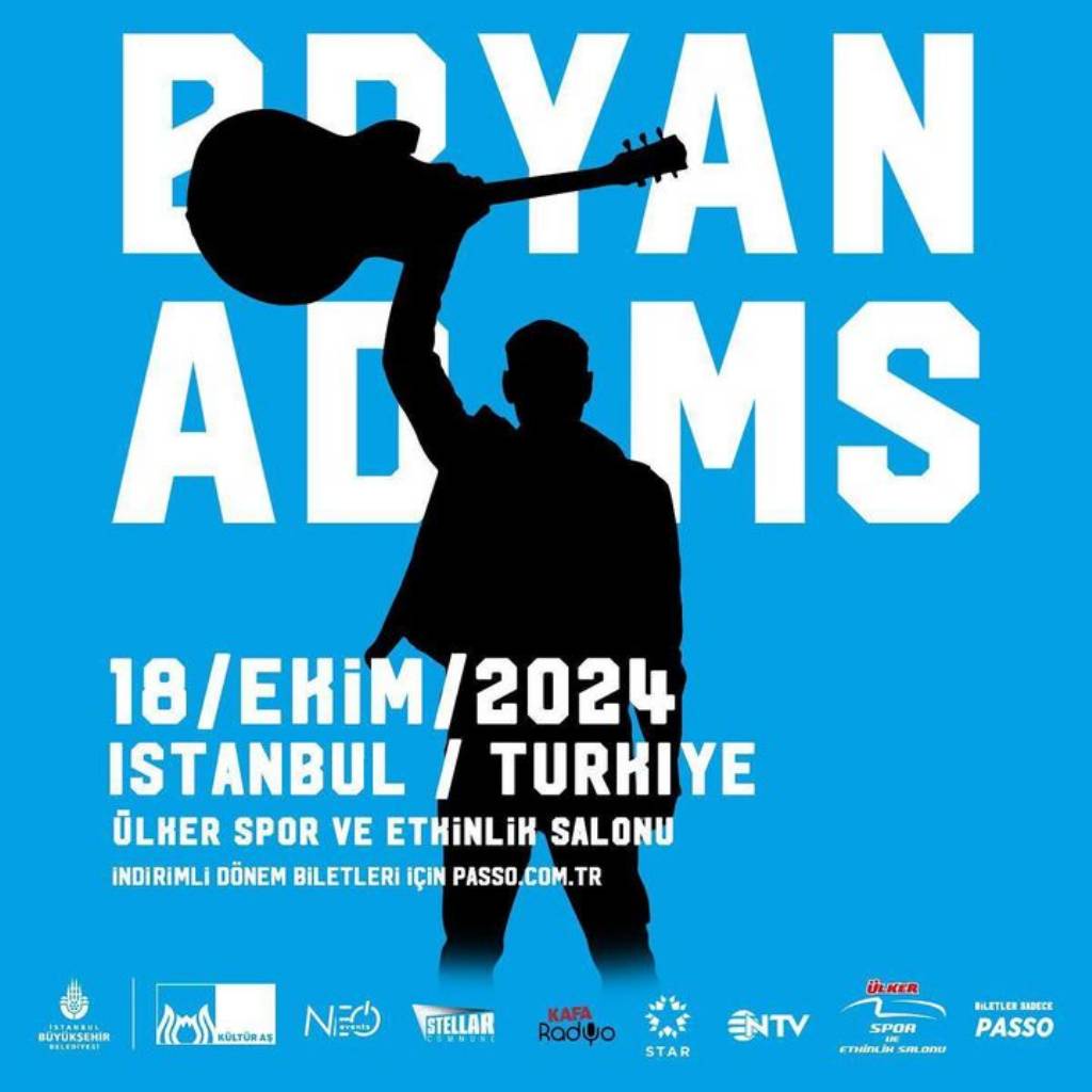 Bryan Adams, İstanbulda Konser Verecek!